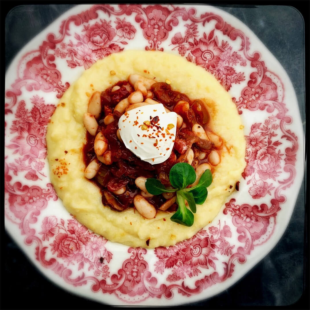 Polenta puree